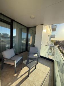 En balkon eller terrasse på Maribela Apartments