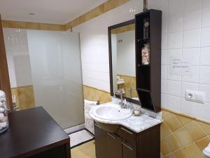 Koupelna v ubytování casa de los tréboles + 4 fotografie