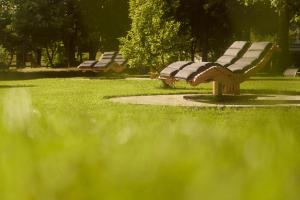 Vonkajšia záhrada v ubytovaní Hotel Sonnalp