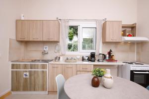 Η κουζίνα ή μικρή κουζίνα στο Iris Apartments