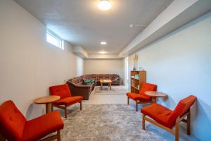 Prostor za sedenje u objektu Skogar Hostel