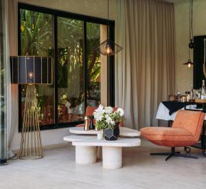 Posezení v ubytování Jardin Sakina - Chambre d'hôtes