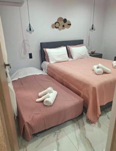 Ένα ή περισσότερα κρεβάτια σε δωμάτιο στο Studio HARMONY