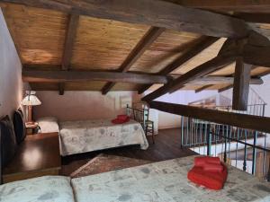Posteľ alebo postele v izbe v ubytovaní Agriturismo Ristoro del Cavaliere