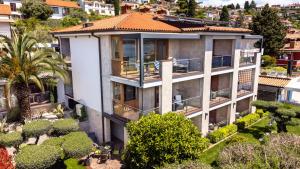 an aerial view of a house with a garden at Pension Silvia in Portorož +32 photos