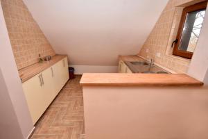 a kitchen with a sink and a counter top at Gorska Vila Apartments in Žabljak +80 photos