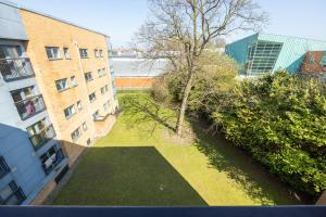 an overhead view of a garden in a building at Cosy, Central 2 Bed flat parking in Manchester