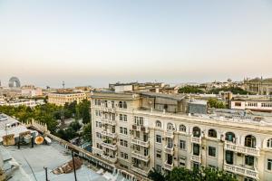 a view of the city from the apartment at Apartment City Centre in Baku