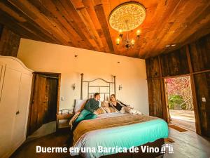 Postel nebo postele na pokoji v ubytování Cava Colchagua Hotel Boutique