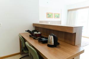 SM1116 Apart Hotel em andar alto região central的咖啡和沏茶工具