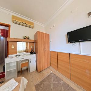 Kuchyň nebo kuchyňský kout v ubytování Kervansaray Hotel