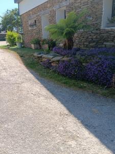 Jardí fora de Gite de kernaet avec piscine