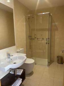 Koupelna v ubytování Hotel Coroa de Fátima