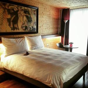 Voodi või voodid majutusasutuse Hotel Limmatblick toas