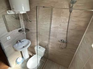 Koupelna v ubytování Casa Maksai