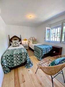 Ένα ή περισσότερα κρεβάτια σε δωμάτιο στο Idyllic, Charming Quinta das Laranjeiras
