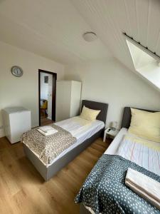 Katil atau katil-katil dalam bilik di Gemütliche 1 Zimmer Wohnung für 2 Personen