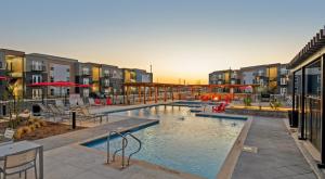 Bazén v ubytování Flatz 830 nebo v jeho okolí