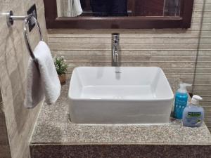 Koupelna v ubytování Orla Homes