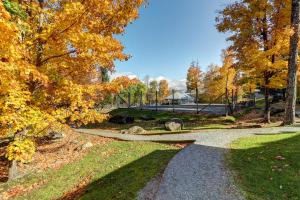 Un camino en un parque en otoño en The Woods - Village 4, en Killington