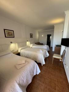 Postel nebo postele na pokoji v ubytování Hotel Las Camelias