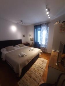 Posteľ alebo postele v izbe v ubytovaní Apartment Yes