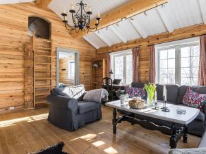 Χώρος καθιστικού στο Holiday Home Fjälldrömmen by Interhome