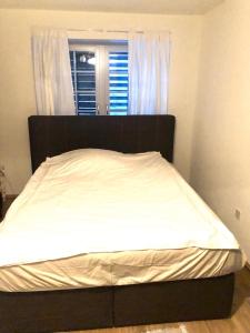Postel nebo postele na pokoji v ubytování Zurich 2 rooms full lakeview, unique historic house share bath 40 m2