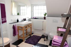 Koupelna v ubytování Ferienwohnung Ebbe und Flut Galmsbüll