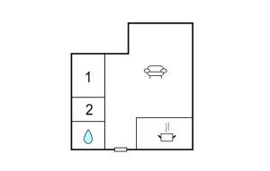 Půdorys ubytování Pet Friendly Home In Slagelse With Wifi