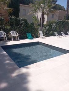 Πισίνα στο ή κοντά στο Studio cabine cap d’Agde