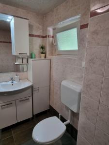 Koupelna v ubytování Apartment Deni