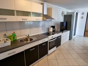Kuchyň nebo kuchyňský kout v ubytování Apartment Deni