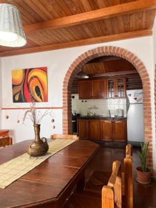 Kuchyň nebo kuchyňský kout v ubytování Mí Sueño