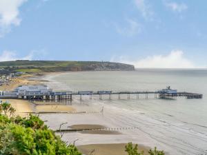 a view of a beach with a pier at 1 bed in Sandown 85248 in Sandown