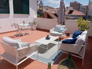 Posezení v ubytování Terrazza a Santa Lucia