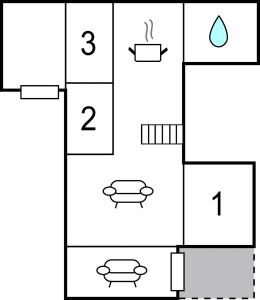 Půdorys ubytování Holiday Home Tingodden Ix