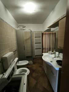 Koupelna v ubytování Casa Lucia