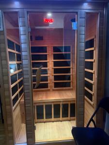 a walk in wine cellar in a sauna at Secret Spa Nis in Niš