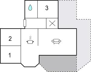 Nice Home In Haderslev With Kitchen平面图
