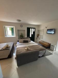 Postel nebo postele na pokoji v ubytování Studio Apartment Krapanj