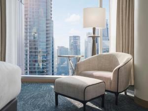 Posezení v ubytování JW Marriott Austin