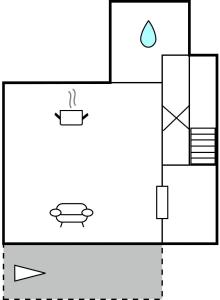 Plan piętra w obiekcie Nice Apartment In Omisalj With Wifi