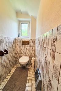 a bathroom with a toilet and a window at Holiday Home Haus Sophie by Interhome in Schladming +15 photos