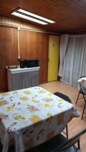 Kuchyň nebo kuchyňský kout v ubytování Hostal Fx