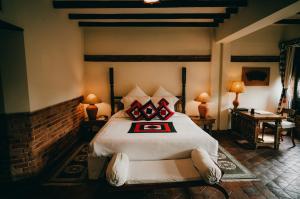 Letto o letti in una camera di The Dwarika's Hotel