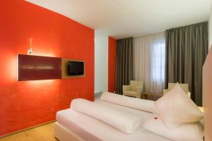 TV a/nebo společenská místnost v ubytování Hotel Goldener Stern