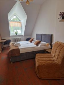 Krevet ili kreveti u jedinici u okviru objekta Hotel Skicentrum