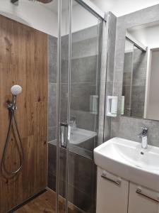 Kupatilo u objektu Hotel Skicentrum