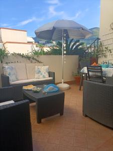 Posezení v ubytování relax e atmosfera di mare